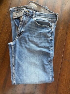 SONOMA Light Blue Men's Straight Flexwear Jeans Size 32x32